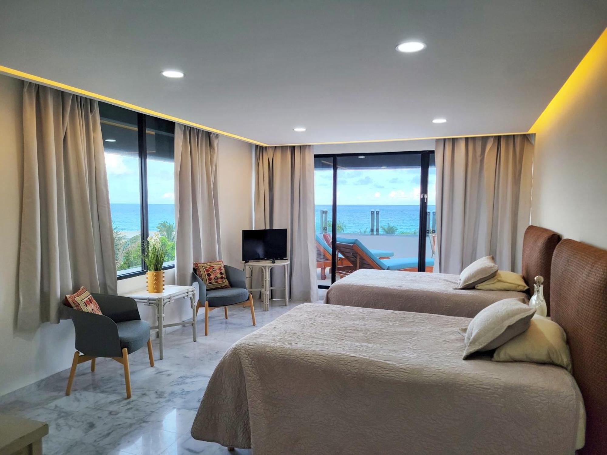 Beachfront Getaway Condo Cancún Zewnętrze zdjęcie